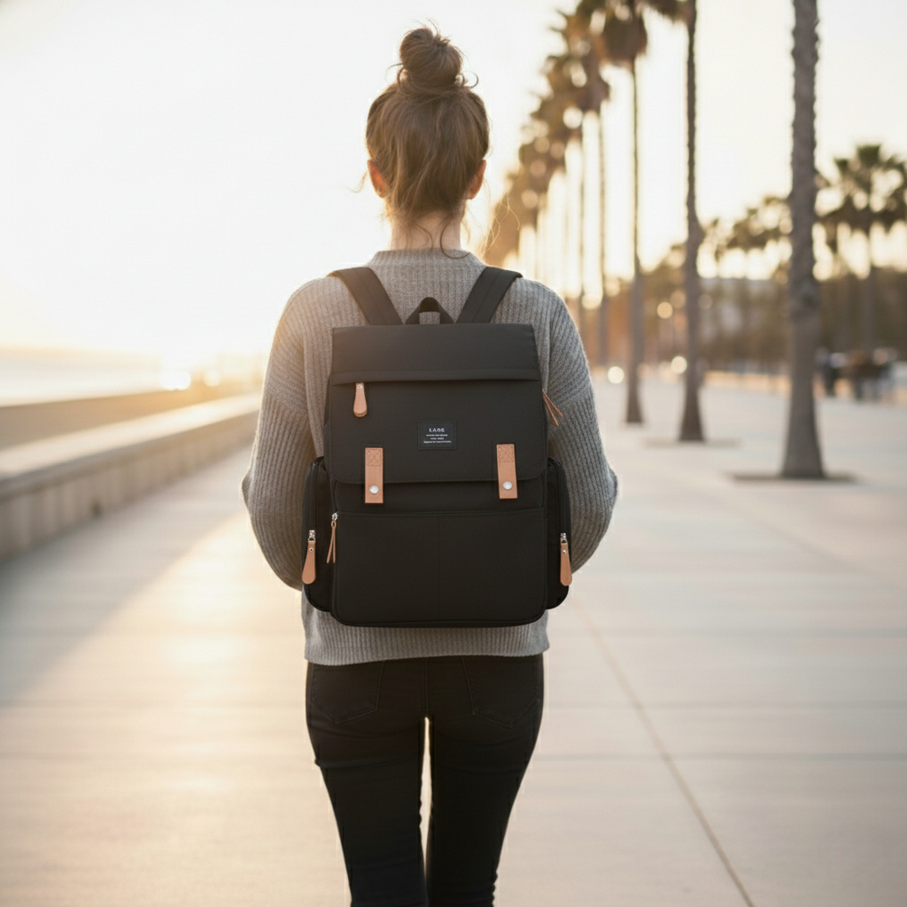 Sac a langer LunaPack — Sac à dos maternité étanche, grande capacité
