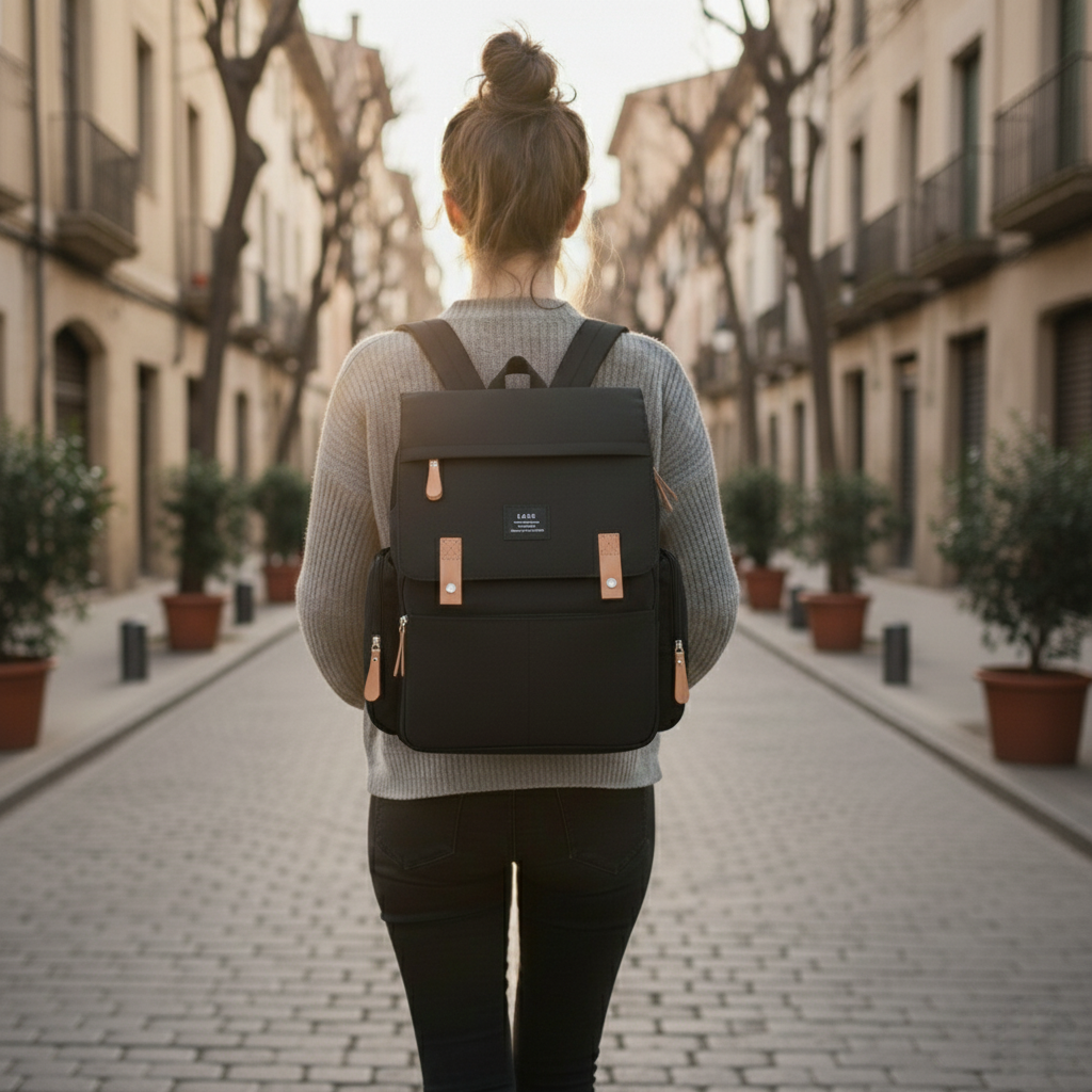 Sac a langer LunaPack — Sac à dos maternité étanche, grande capacité