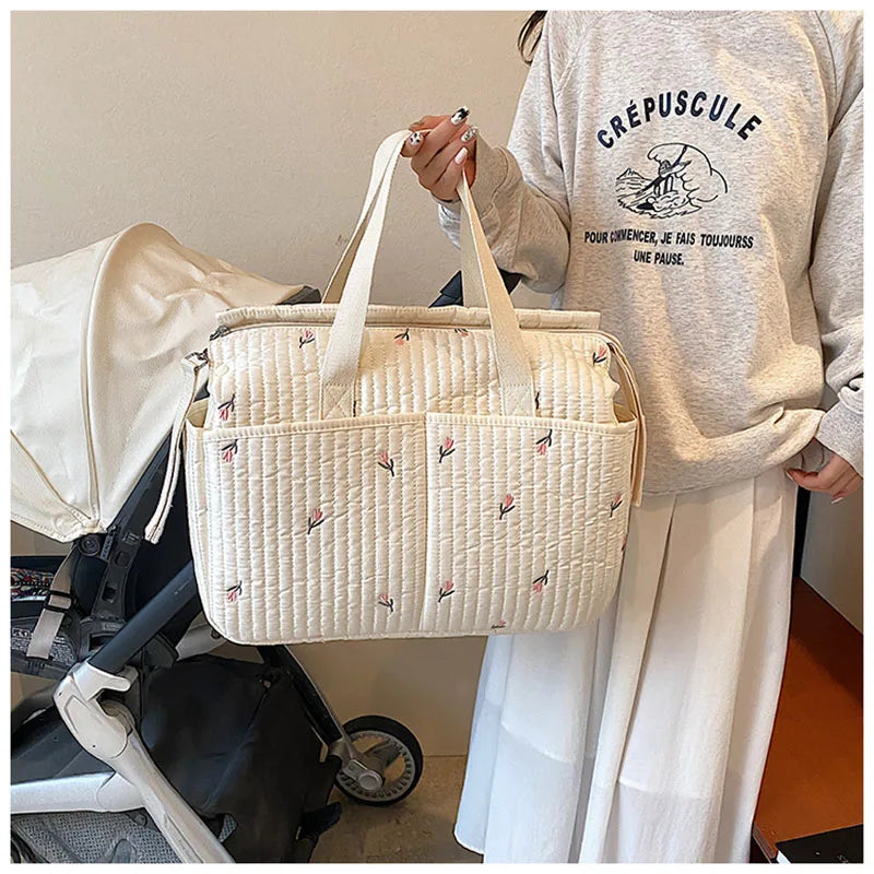 Grand sac à langer coton 