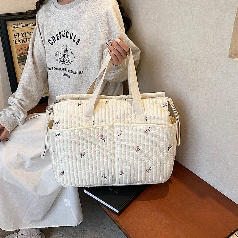 Grand sac à langer coton gaze bébé