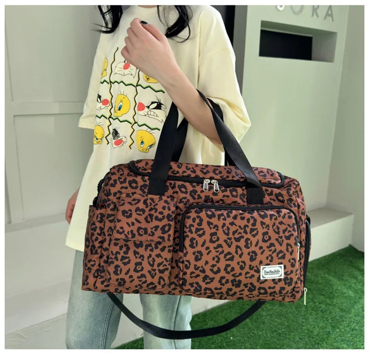 Marron Sac langer leopard