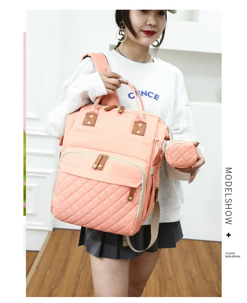 Sac a dos a langer rose femme