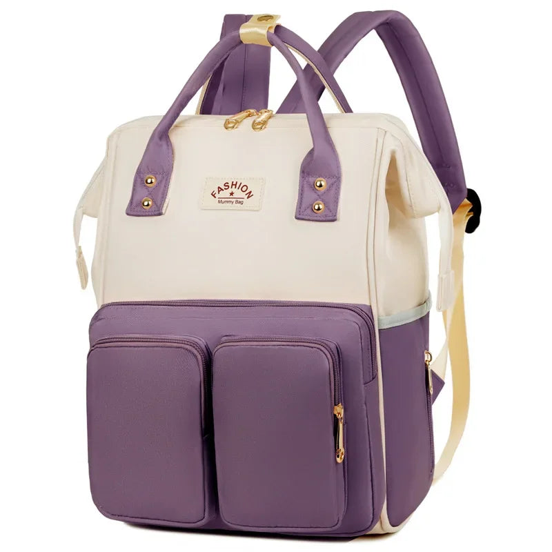 Sac a langer a dos violet bebe