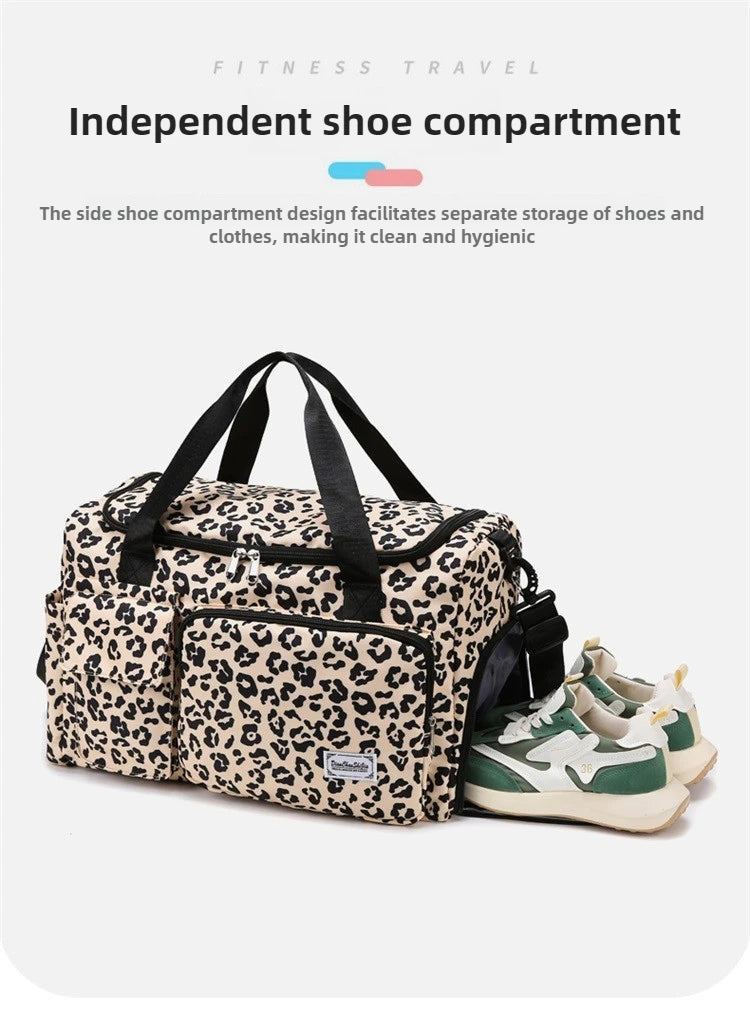 Sac a langer beige leopard biberon