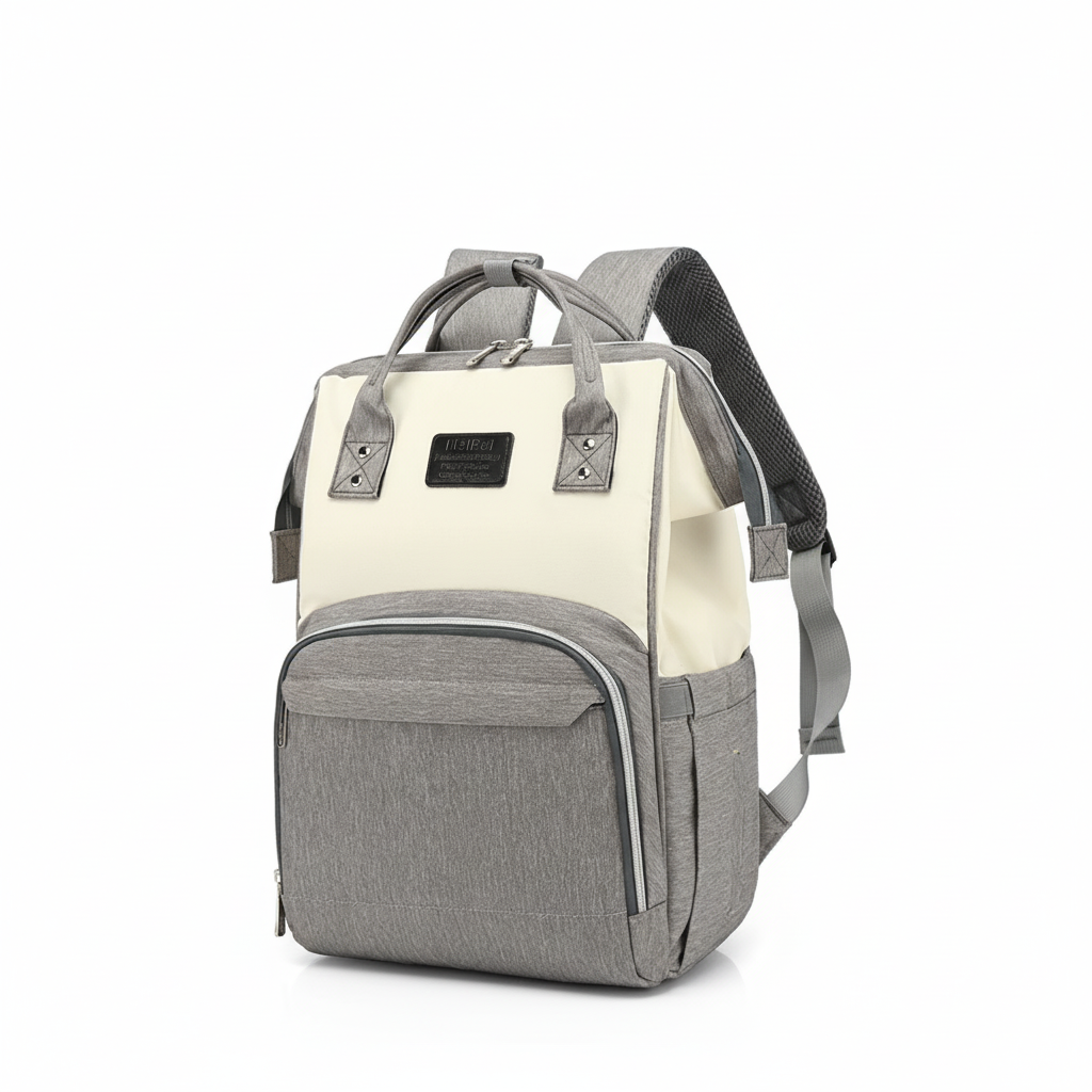 Sac langer dos biege gris