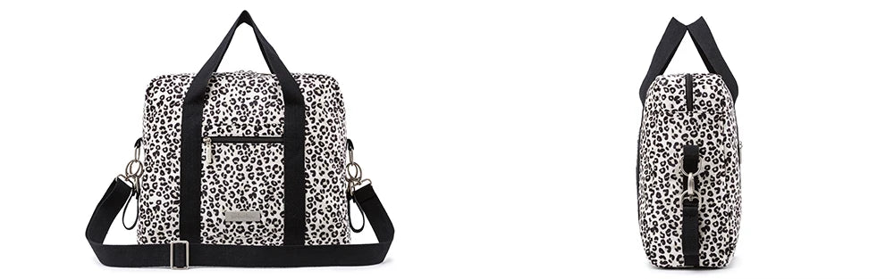 Sac a langer leopard blanc maman