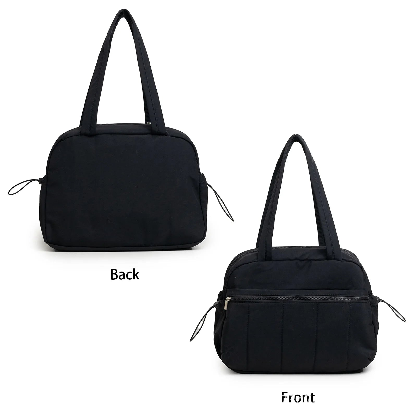 Sac à langer noir matelassé grand