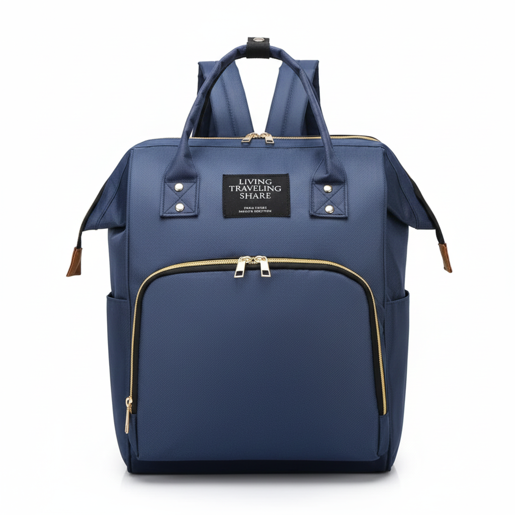 Sac à dos à langer bleu