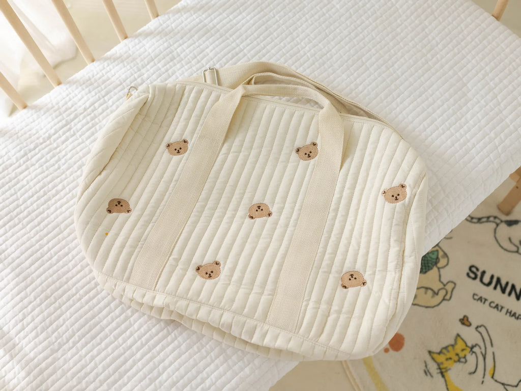 Sac à langer en gaze de coton ourson