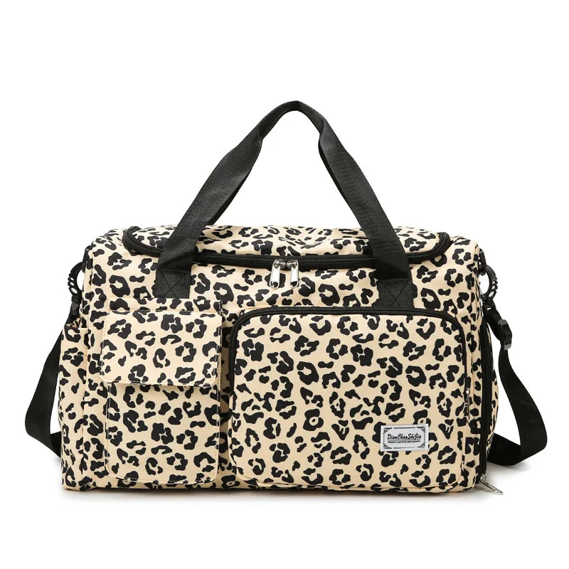 Sac à langer leopard beige
