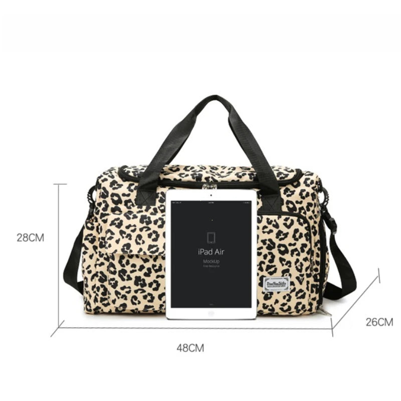 Sac langer leopard beige place