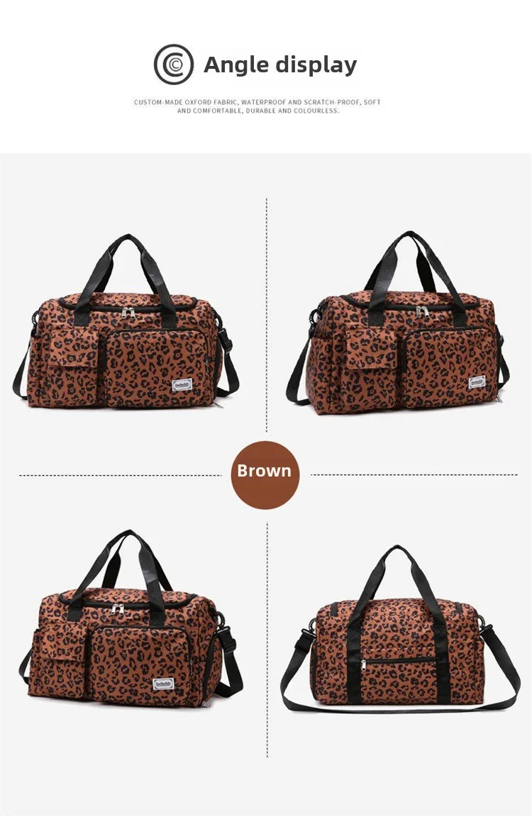 Sac langer leopard marron
