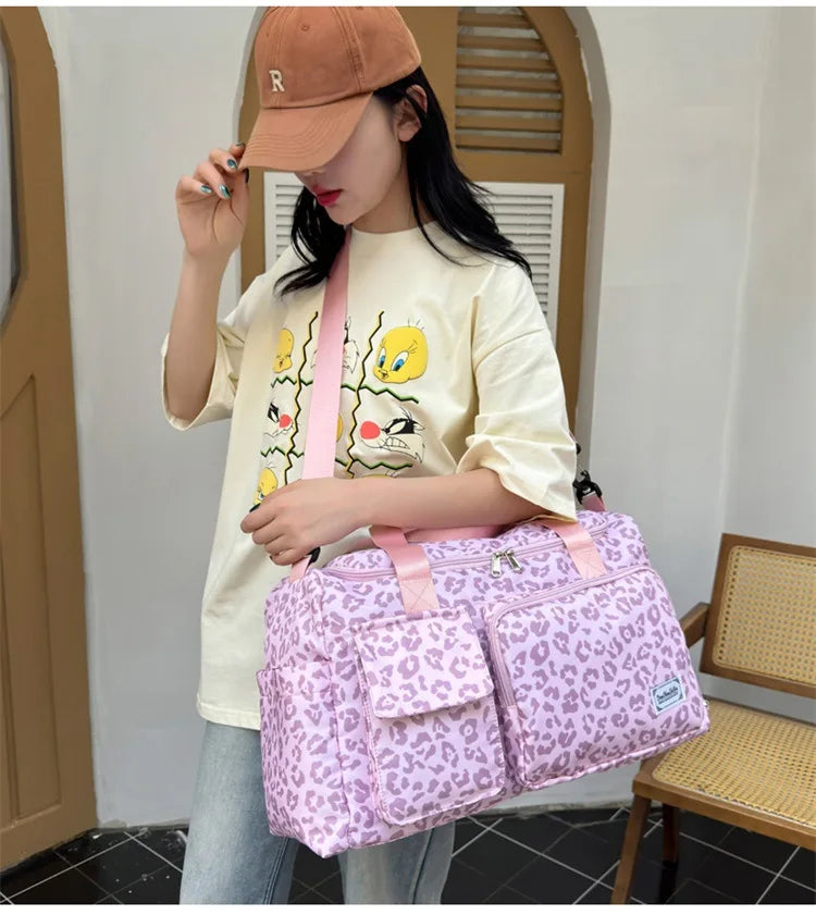 Sac a langer leopard rose