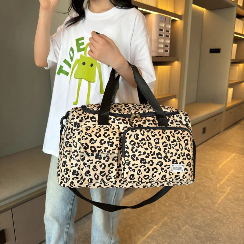 Sac langer leopard beige