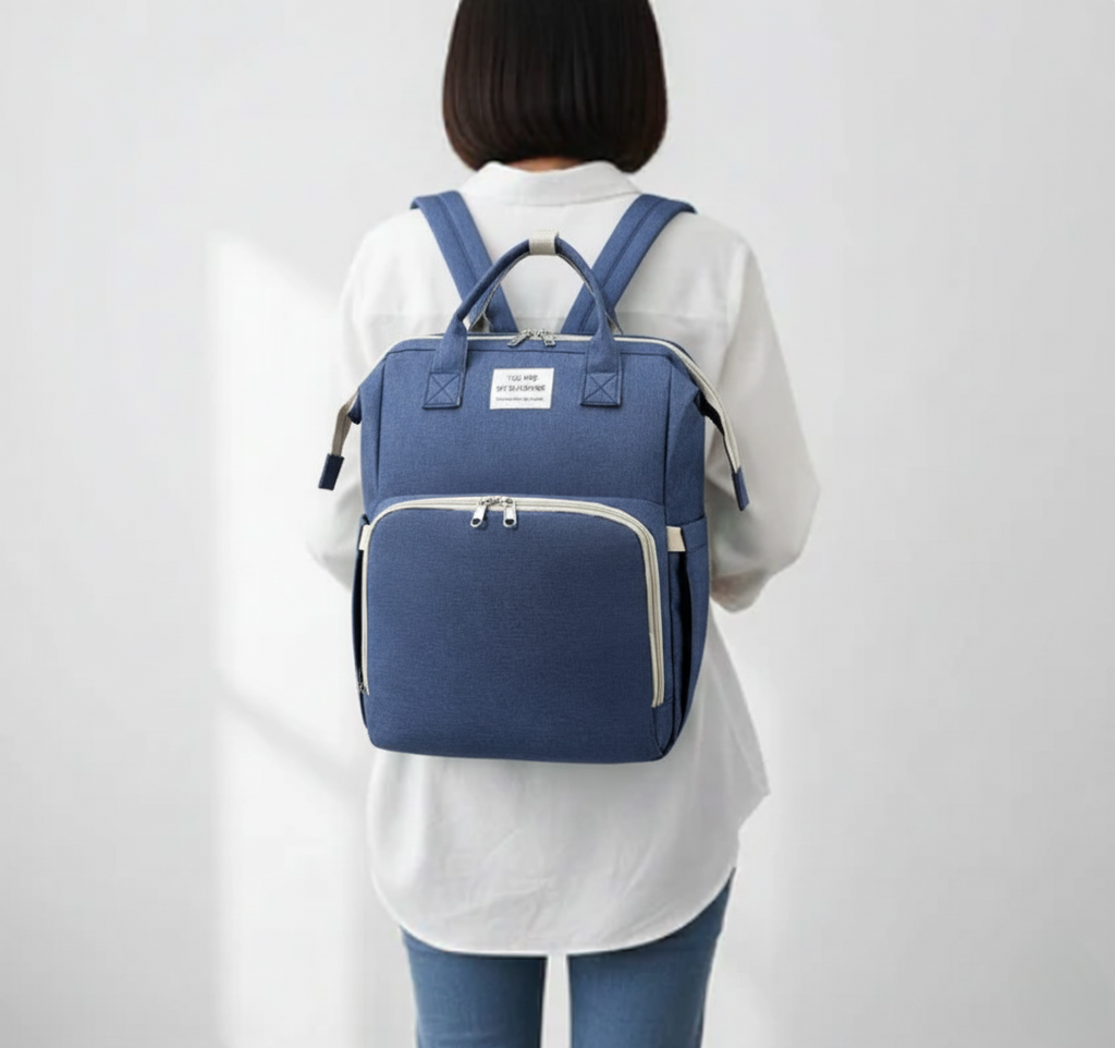 bleu sac a dos langer bebe 