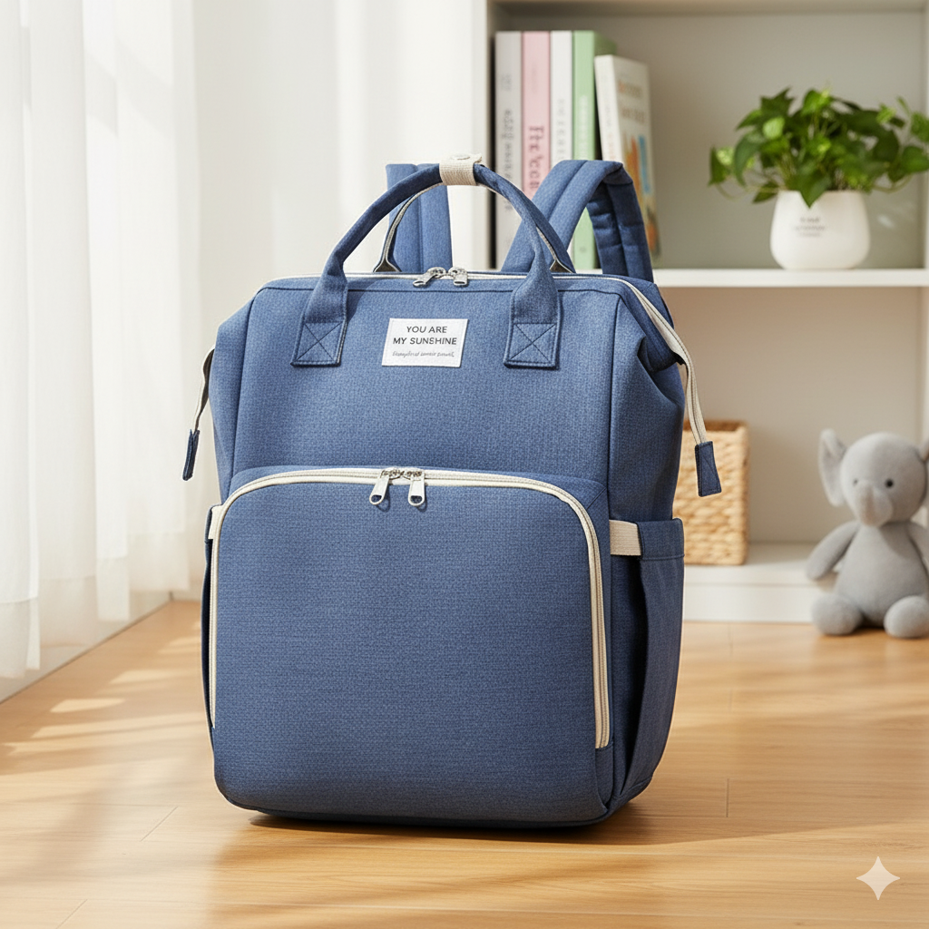 bleu sac a dos langer bebe papa