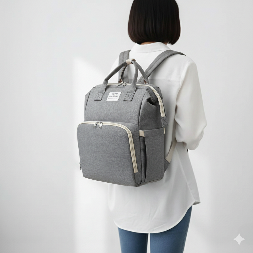 gris Sac a dos a langer papa