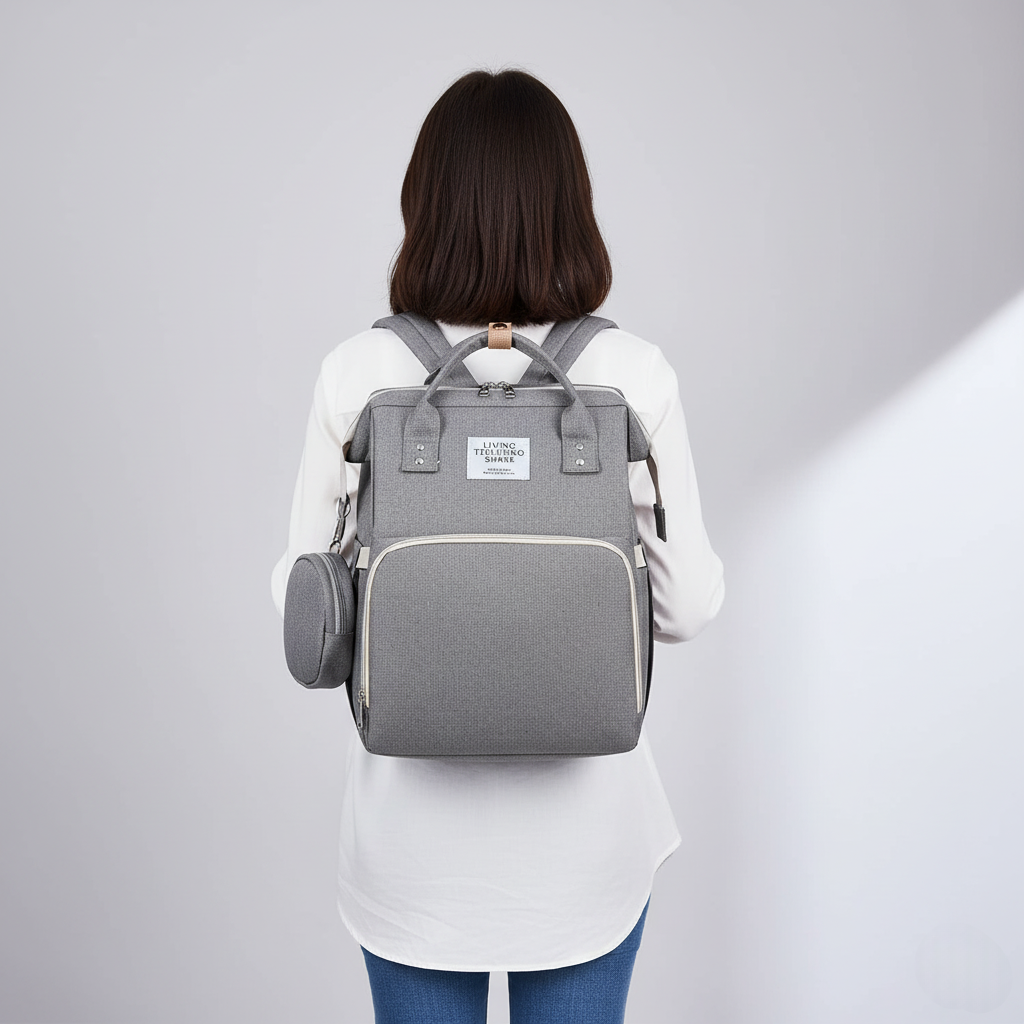 gris sac à dos à langer 