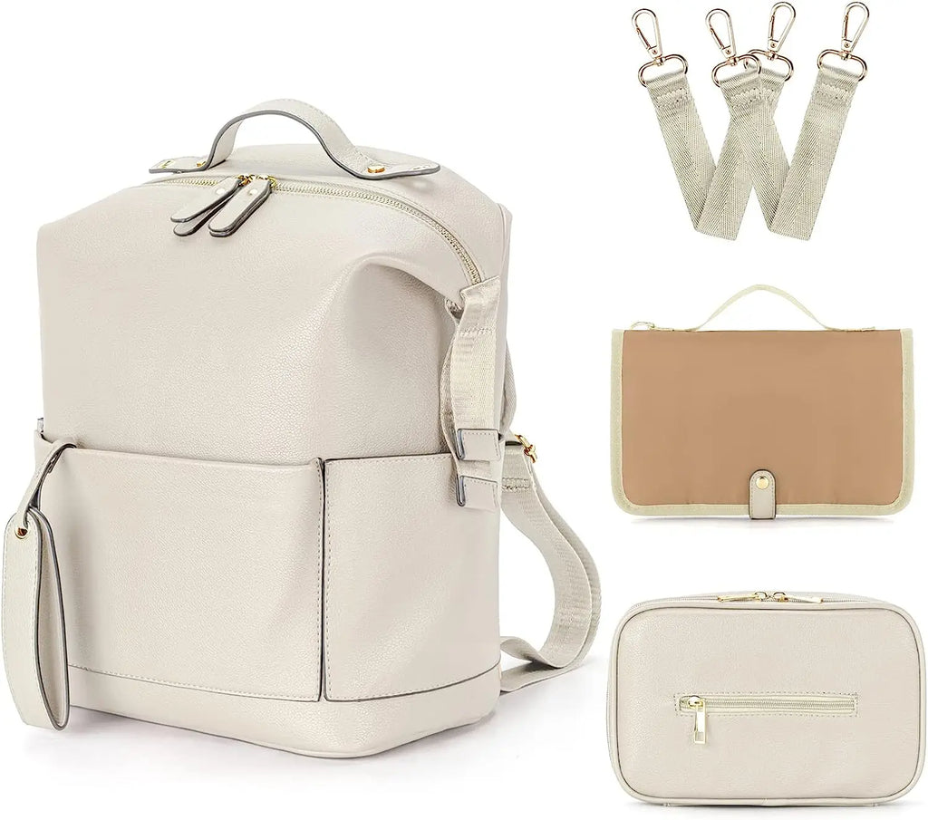 sac langer en cuir maman