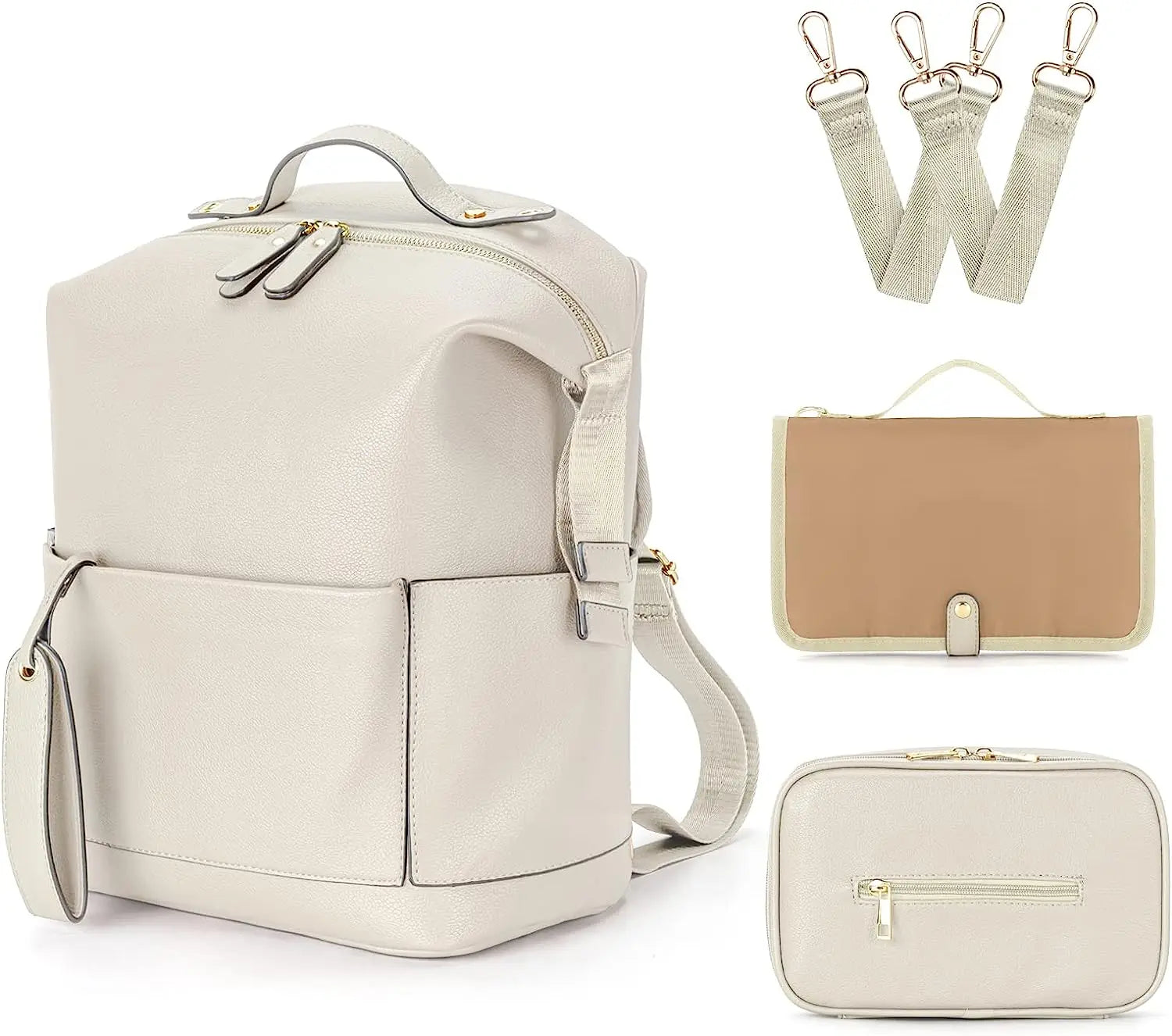 sac langer en cuir maman