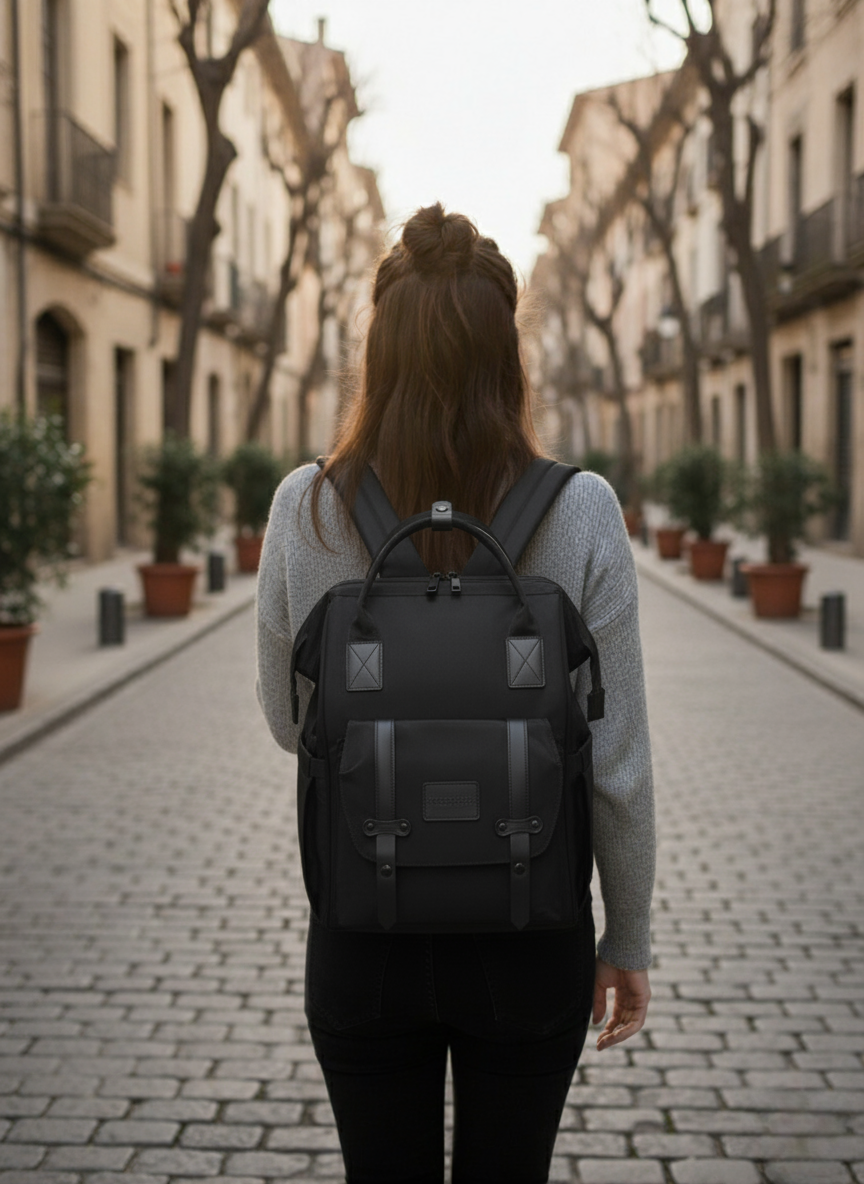 sac langer noir Femme 